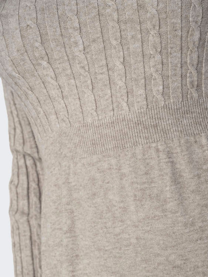 Onlfia Ls Cable Dress Knt Noos Brun