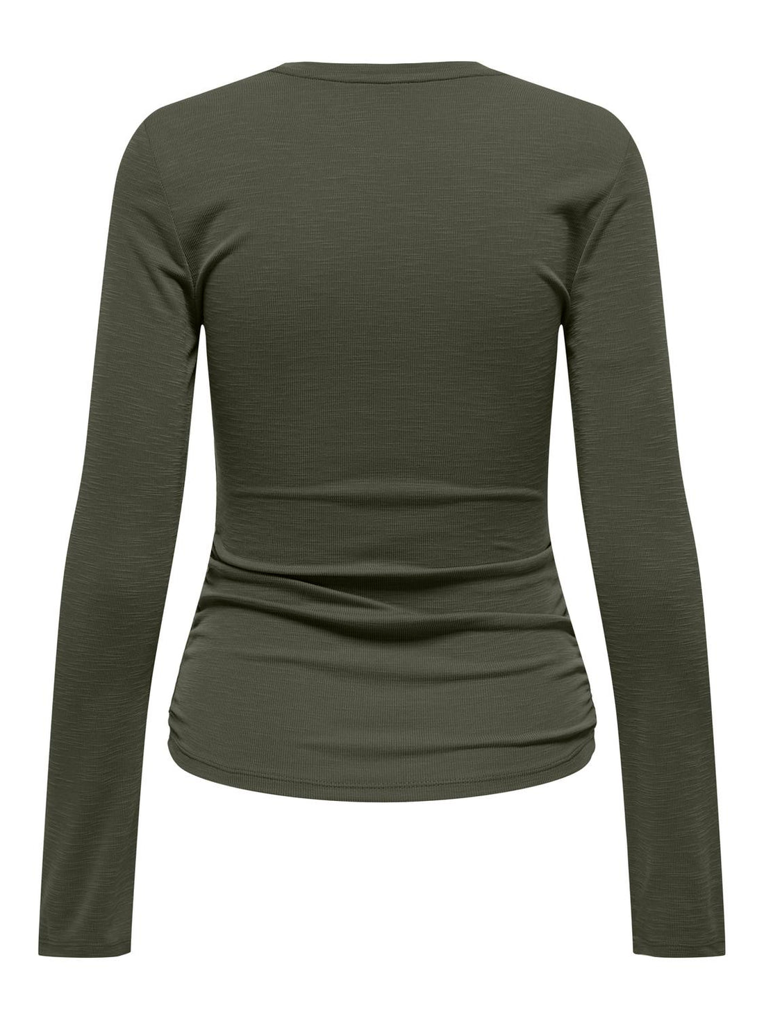 Onlfree Life L/s Slub Rib Top Jrs Grønn