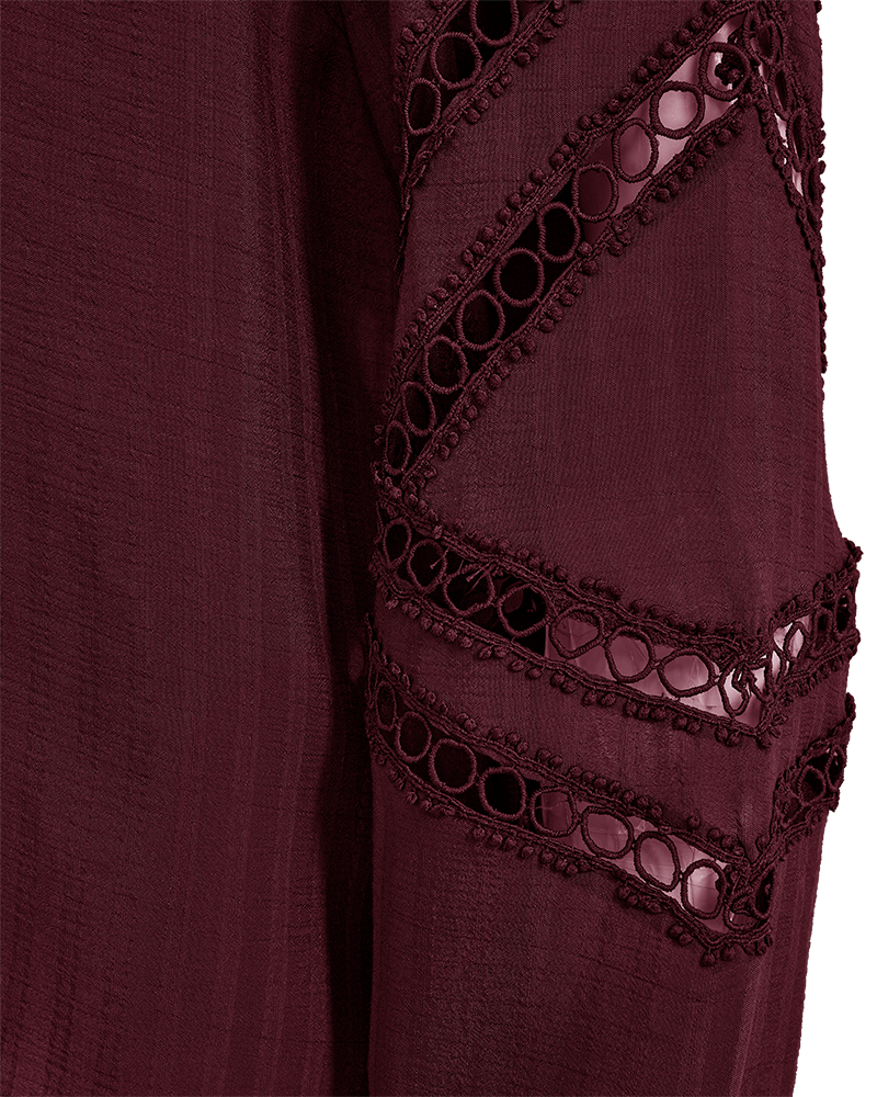 FQSHU-BLOUSE Burgunder