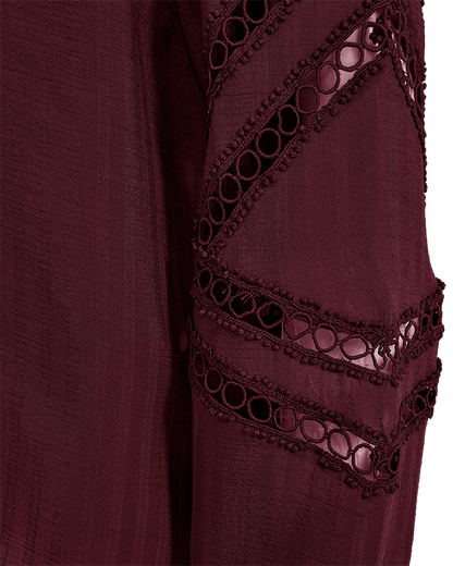 FQSHU-BLOUSE Burgunder
