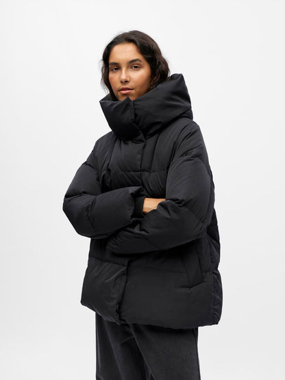 Objloui Re L/s Down Jacket Noos Sort