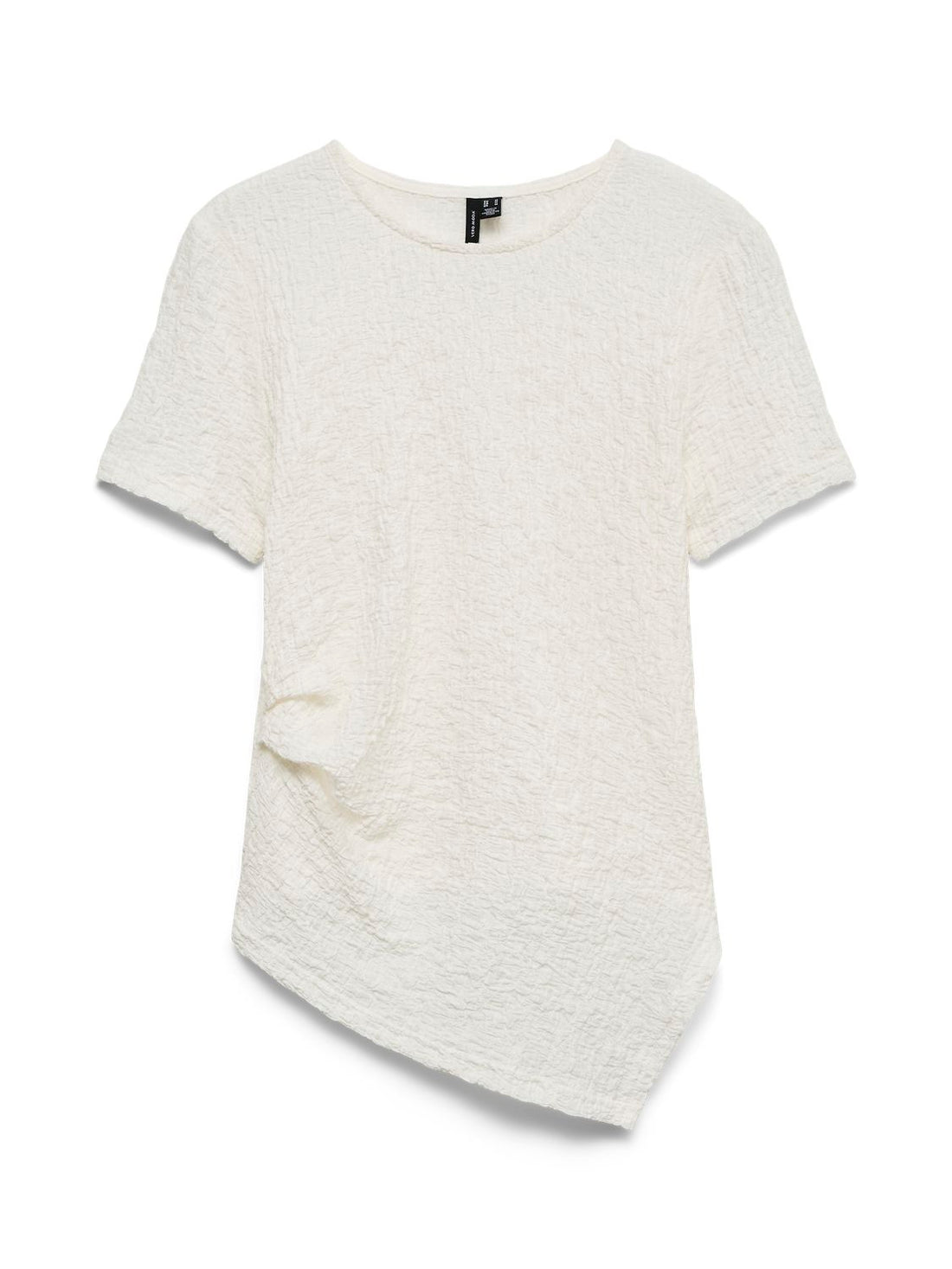 Vmalissia Ss Asymmetrical O-Neck Top Jrs Hvit