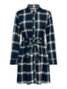 Onlwren Check Short Dress Wvn Blå