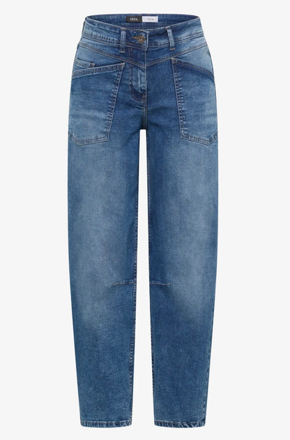 Scarlett barrel Medium Blue Denim