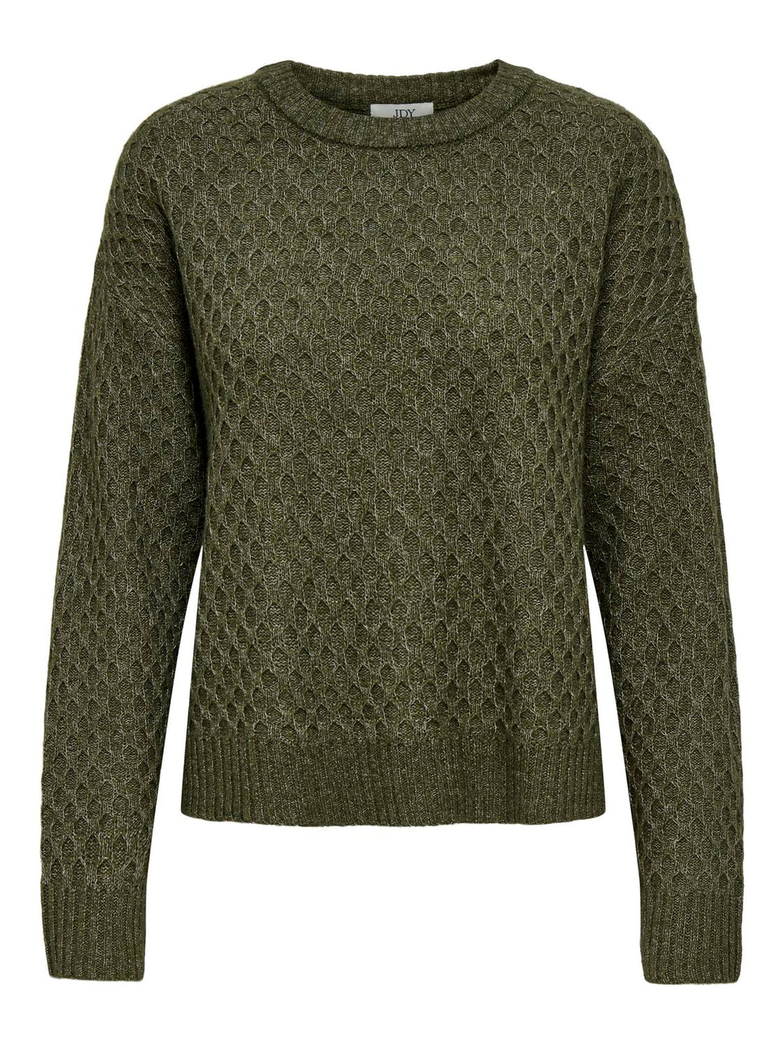 JDYBIGUM L/S O-NECK PULLOVER KNT Mørkegrønn