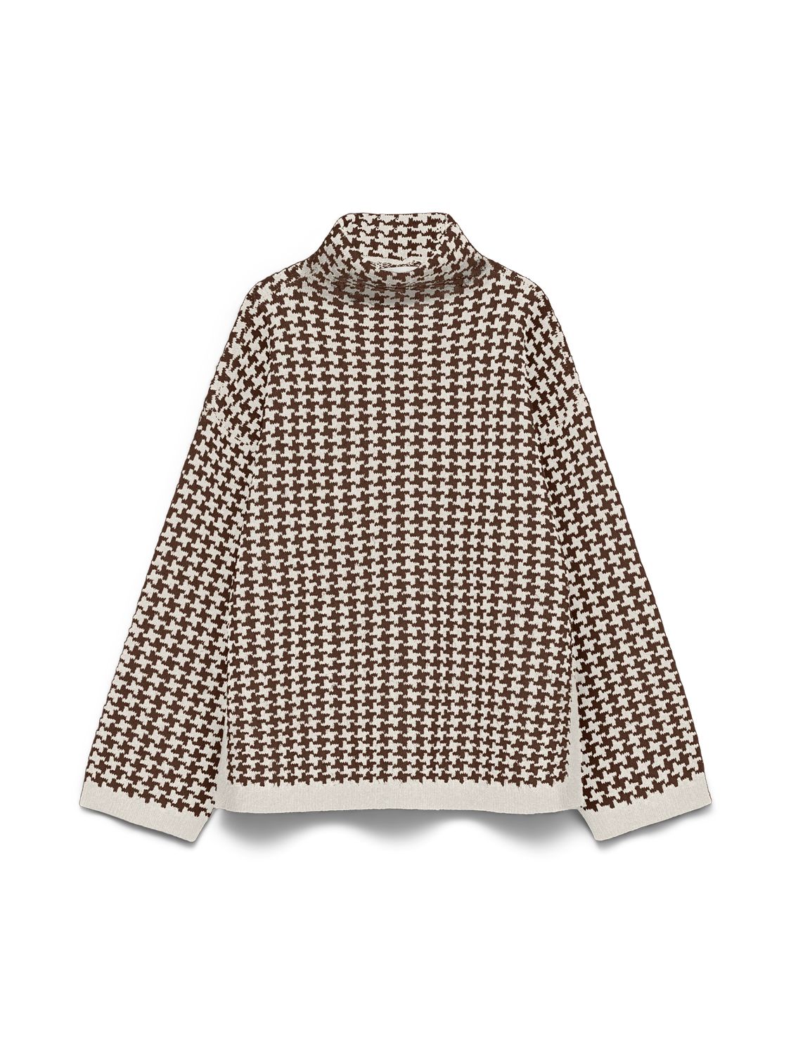 Vmcomo Ls Funnelneck Pullover Prm Grå