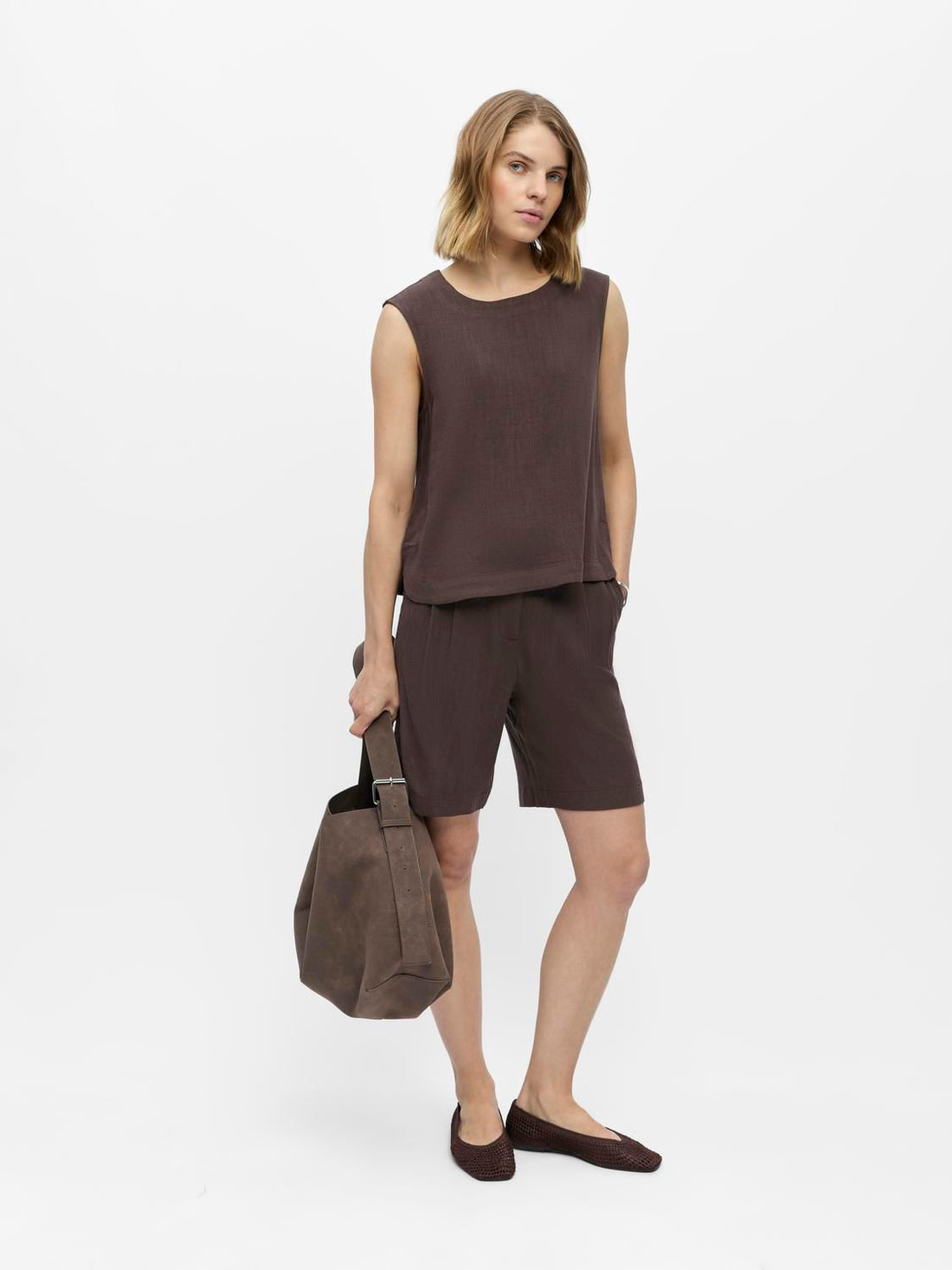 Objsanne Rosie S/l Lo Top Noos Brun