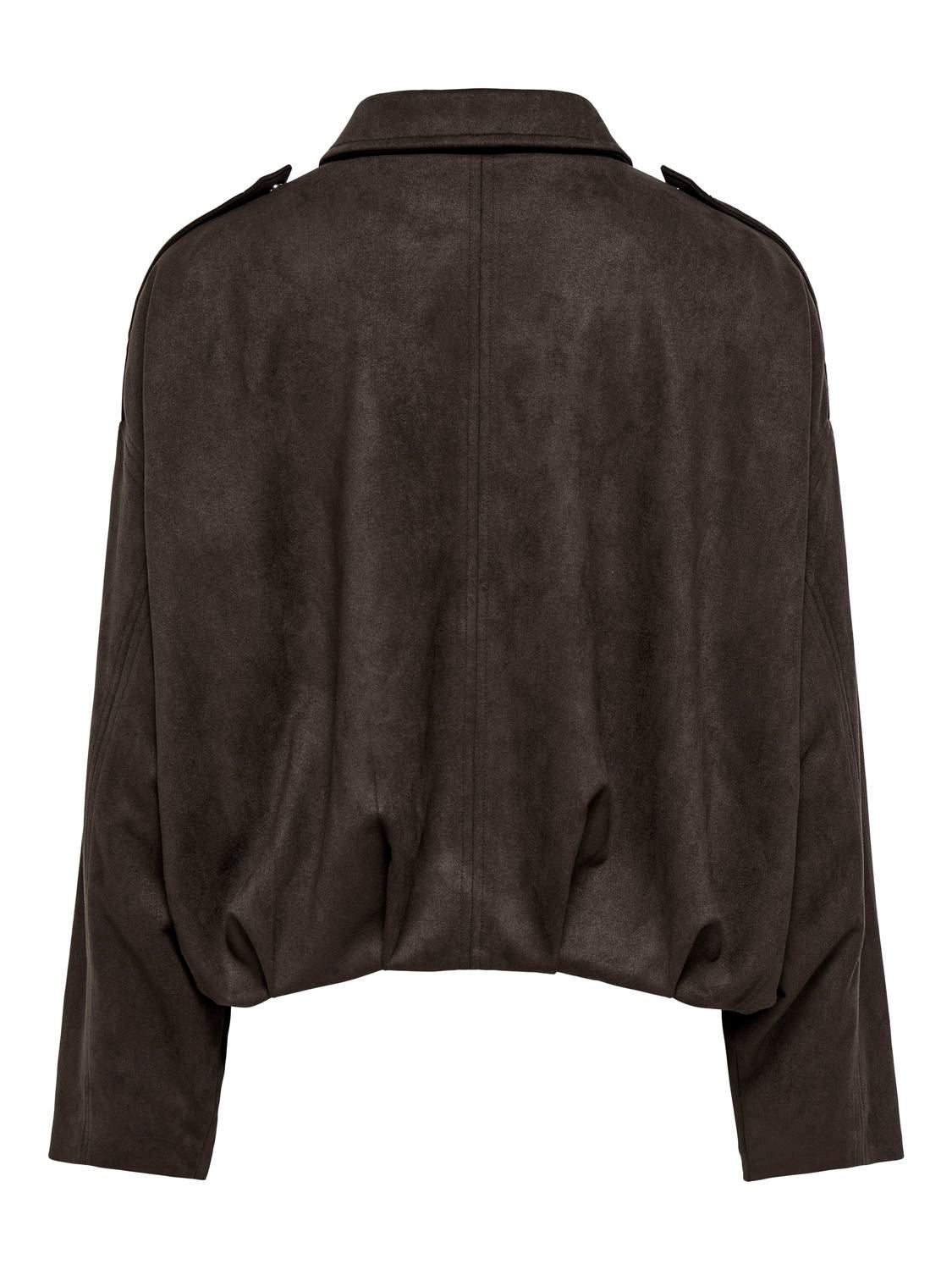 Jdynia Faux Suede Bat Jacket Otw Noos Brun
