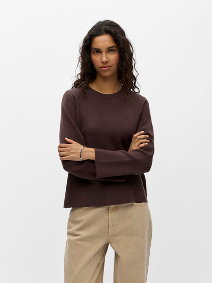 Objreynard O-Neck Pullover Noos Brun