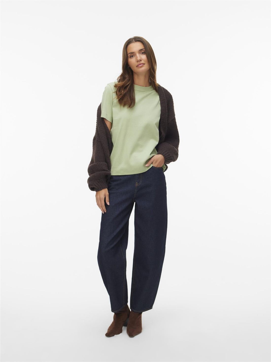 Awnaima Ss O-Neck T-Shirt Noos Grønn