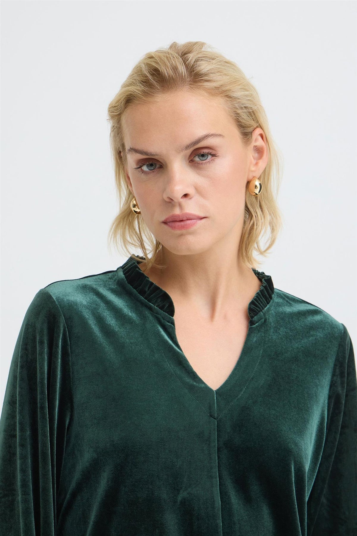 Pzbarbara Ls  Blouse Brun