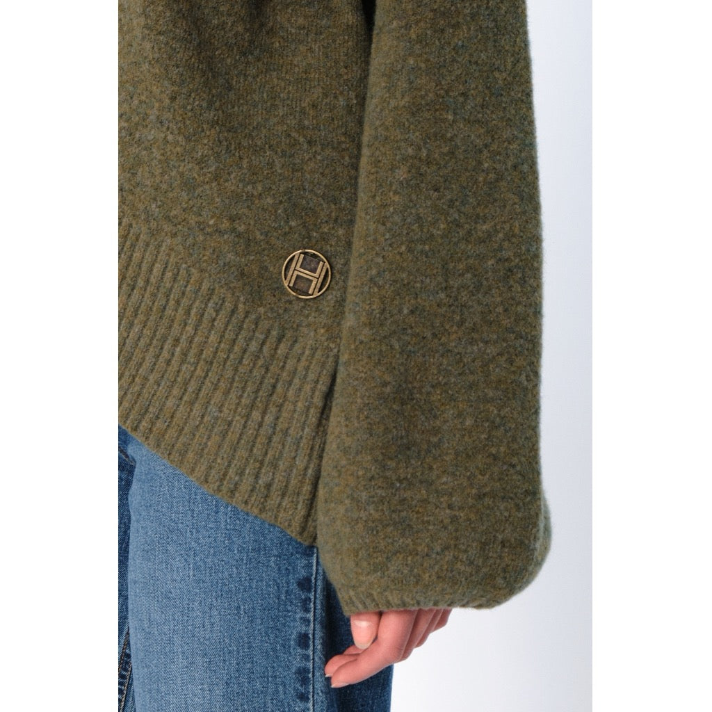 Fam patch Sweater Short Grønn