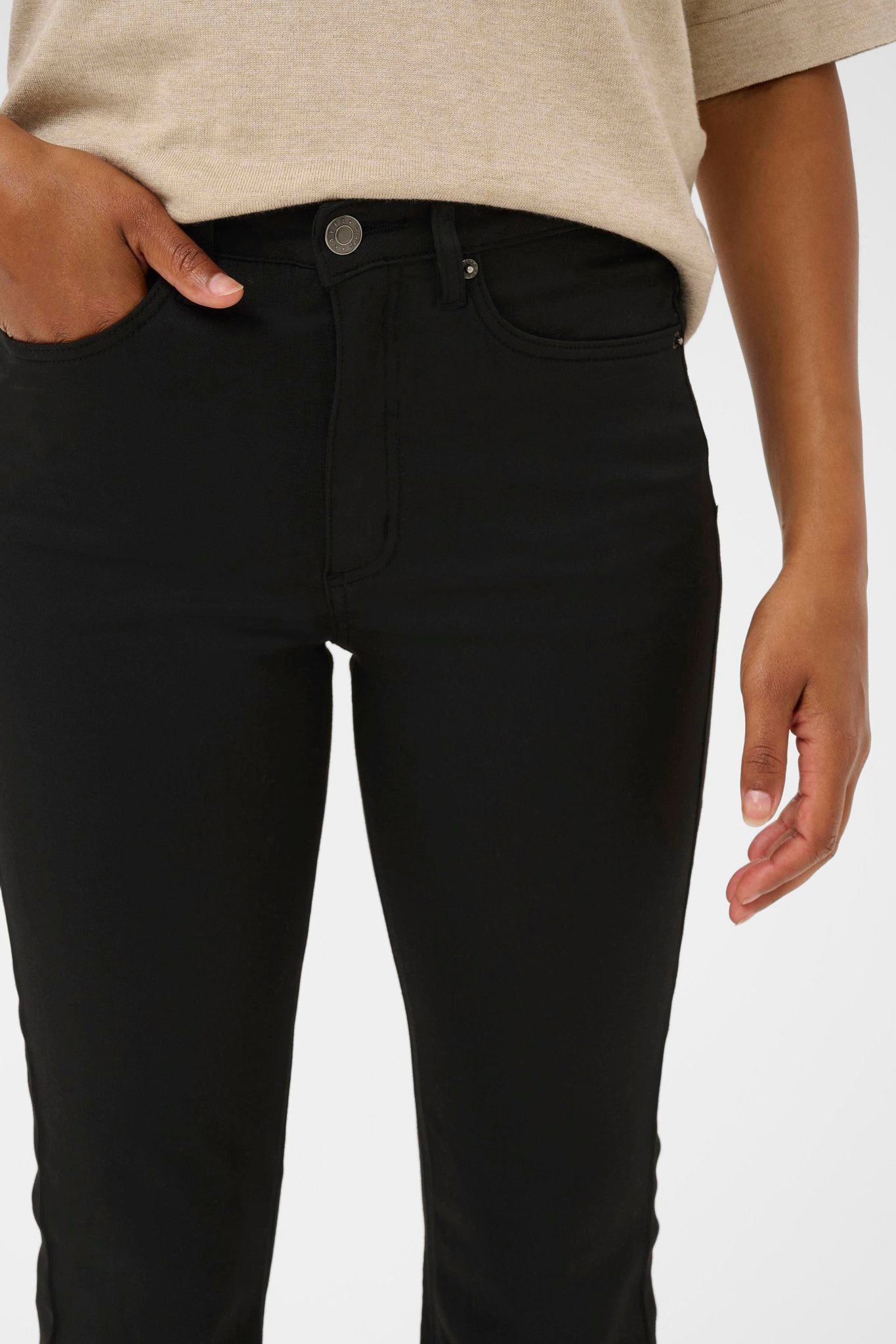 Kaforest Hw Slim Fit Jeans Sort