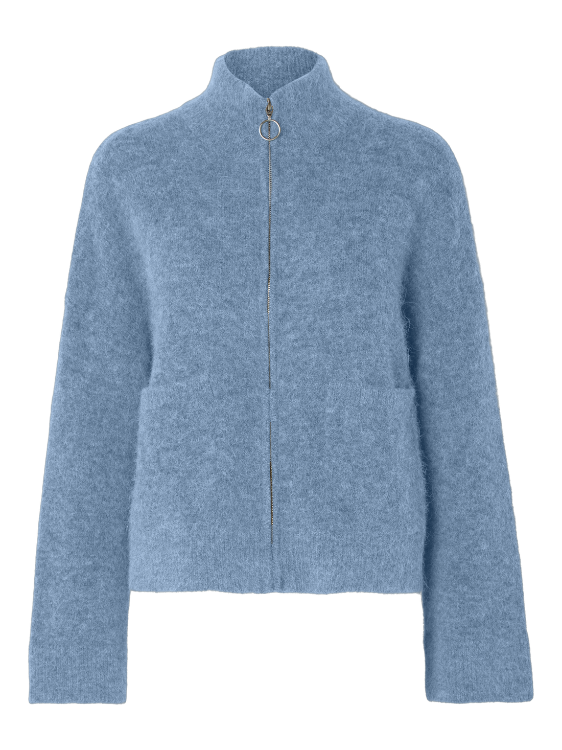 SLFSIA RAS LS KNIT ZIPPER CARDIGAN NOOS Endless Sky