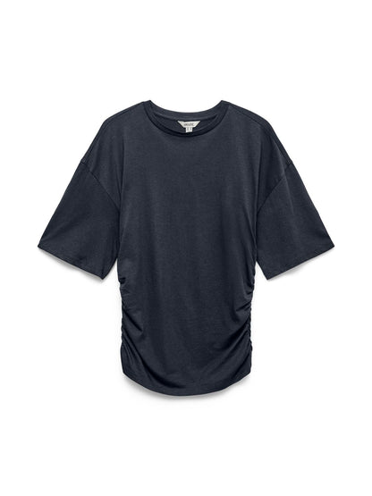Awnavaro 2/4 O-Neck Top Noos Blå