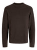 Jprmilano Stitch Knit Crew Neck Sn Brun