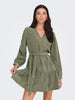 Onlmarike Life L/s Cord Belt Dress Pnt Grønn