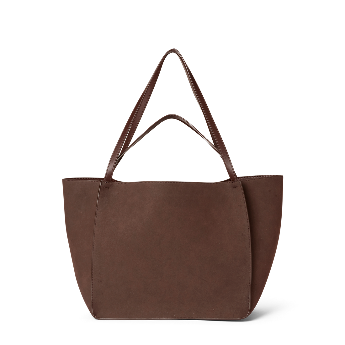 Day Imitation Suede Bag Brun