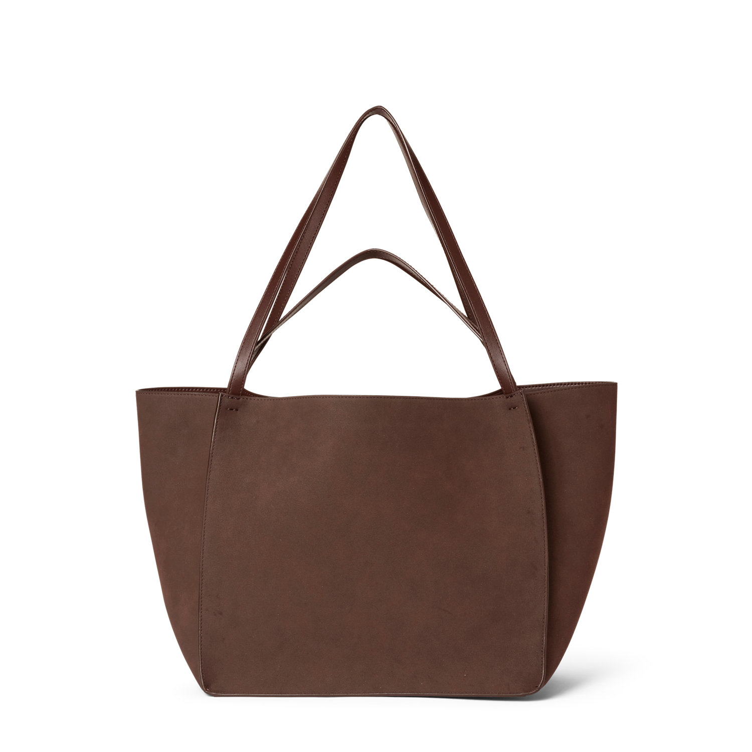 Day Imitation Suede Bag Brun