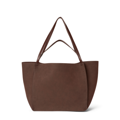 Day Imitation Suede Bag Brun