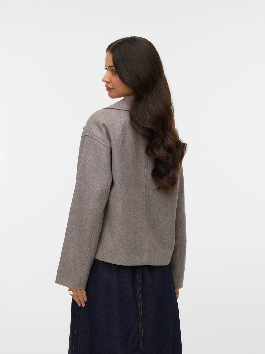 Vmvinceline Short Jacket Noos Beige