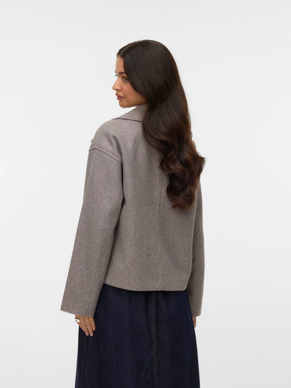 Vmvinceline Short Jacket Noos Beige