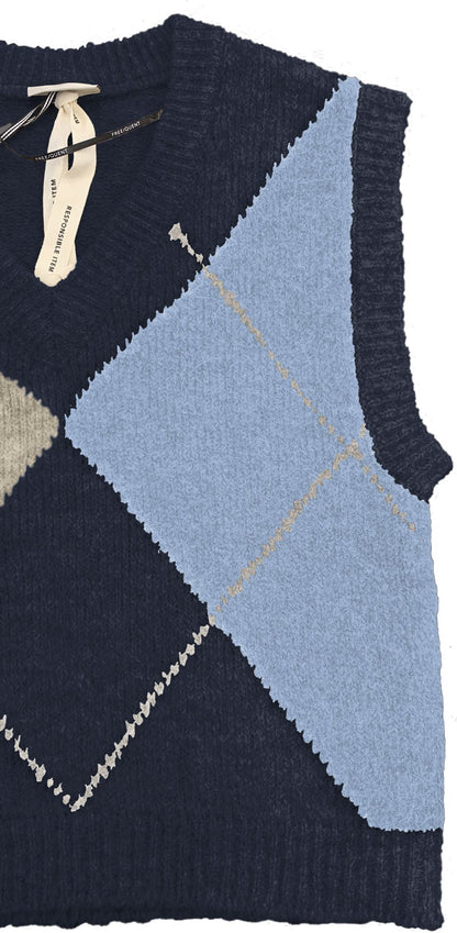 Fqgrslulu-Pullover Blå