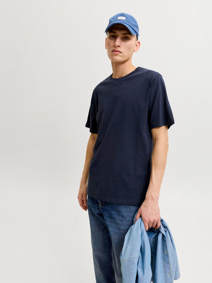Jororganic Basic Tee Ss O-Neck Noos Blå