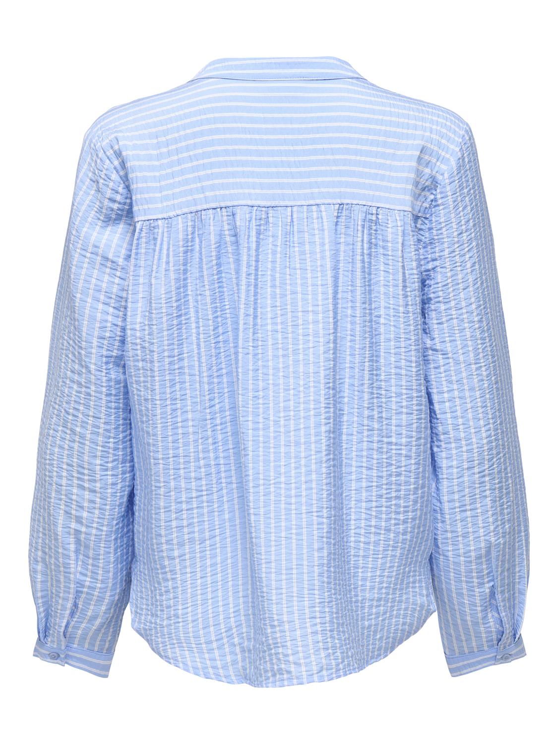 Jdybarbara Life L/s Top Wvn Blå