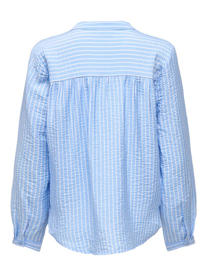 Jdybarbara Life L/s Top Wvn Blå