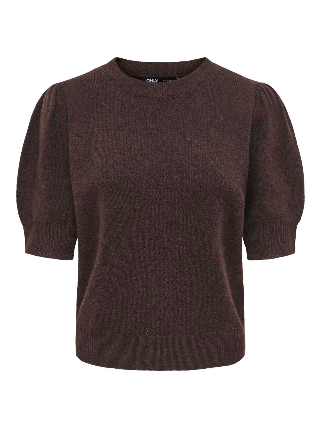 Onlrica 2/4 Pullover Knt Noos Brun
