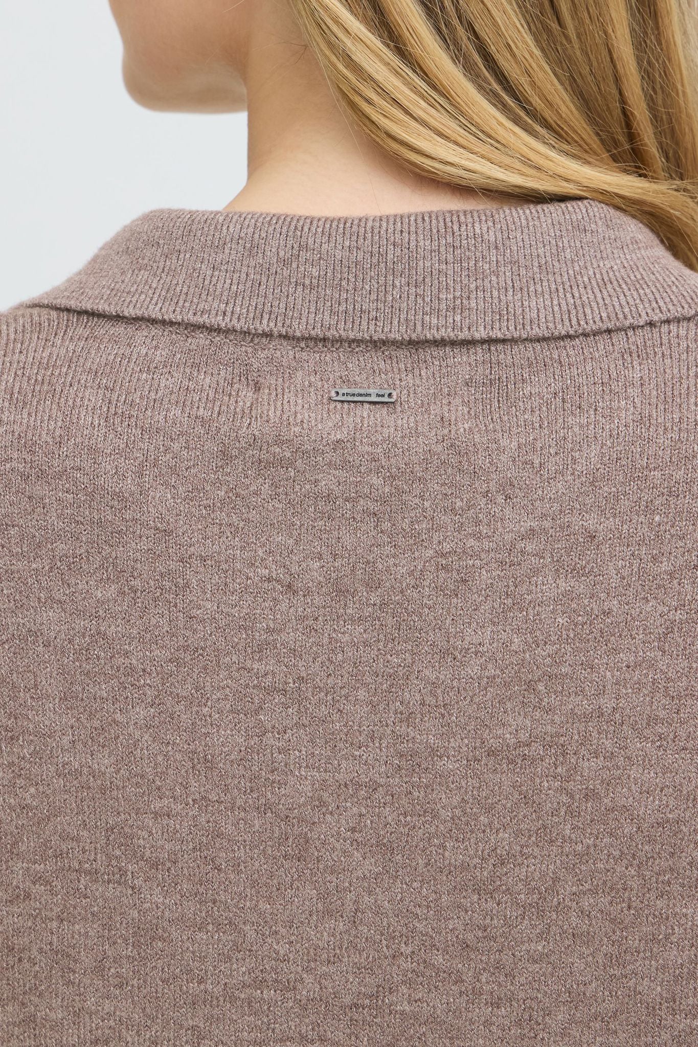 Pzsteffi Open Polo Pullover Brun