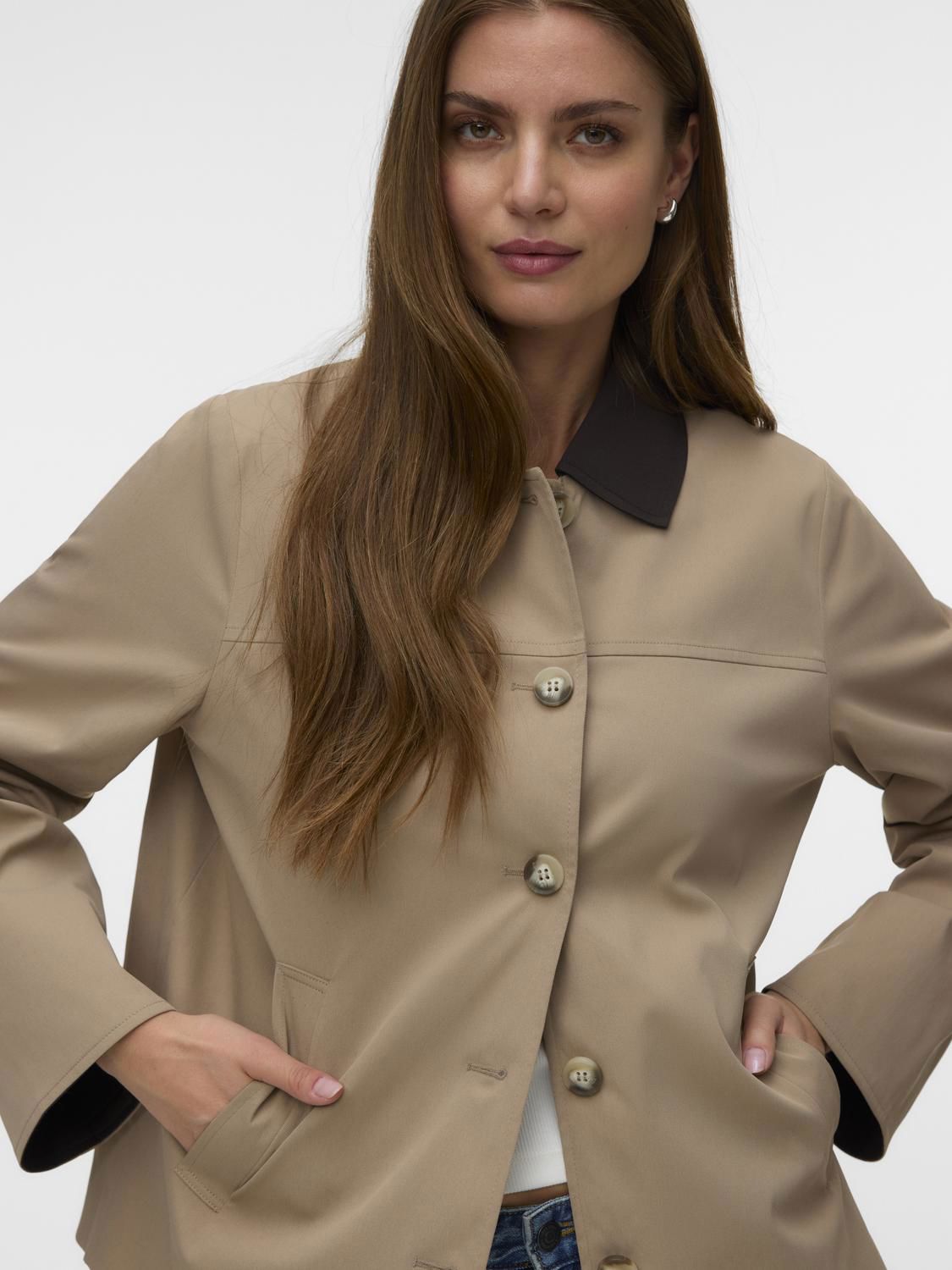 Vmchelseapoppy Short Jacket Noos Beige – LeneV Otta & Strandtorget