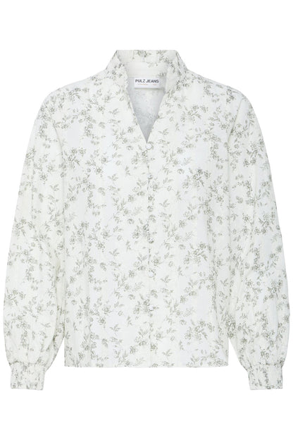 Pzdeborah Ls Blouse Beige
