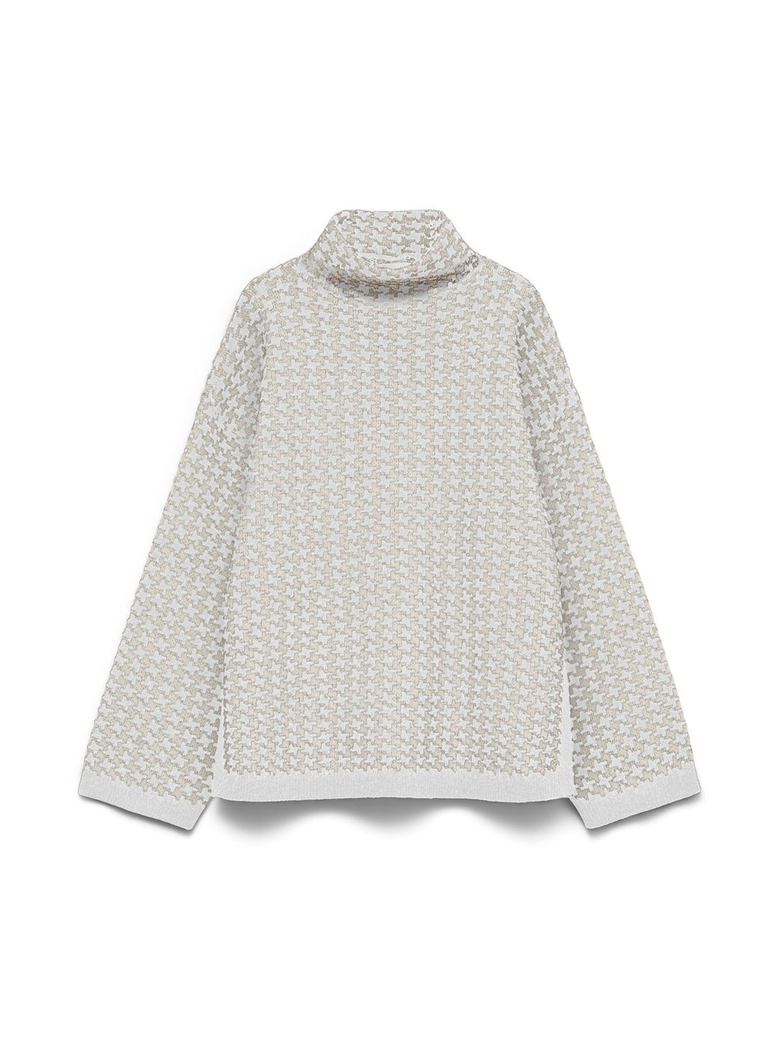 Vmcomo Ls Funnelneck Pullover Prm Grå