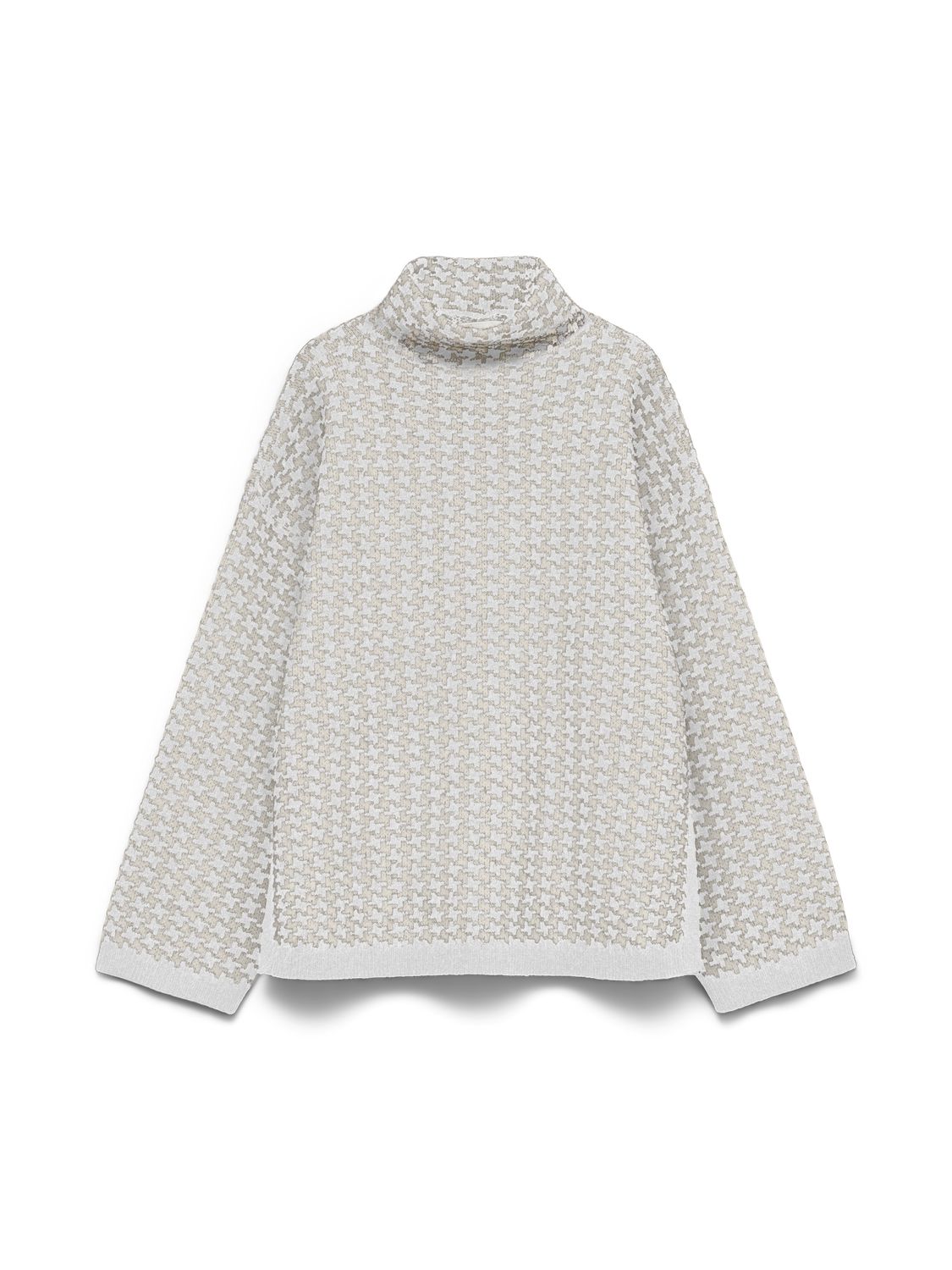Vmcomo Ls Funnelneck Pullover Prm Grå