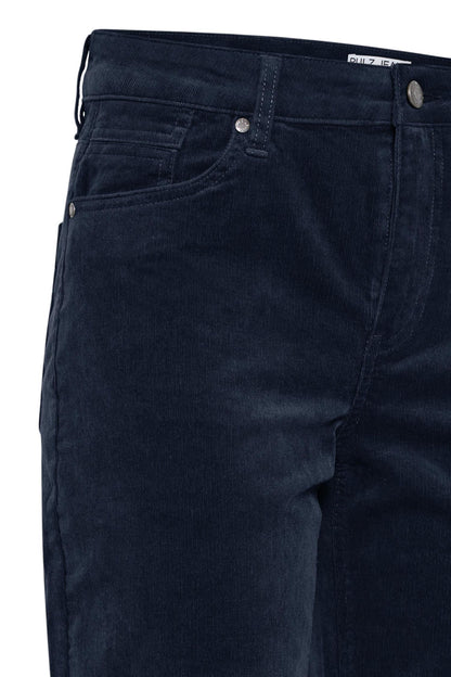 Pzsally Hw Pant Straight Leg Blå