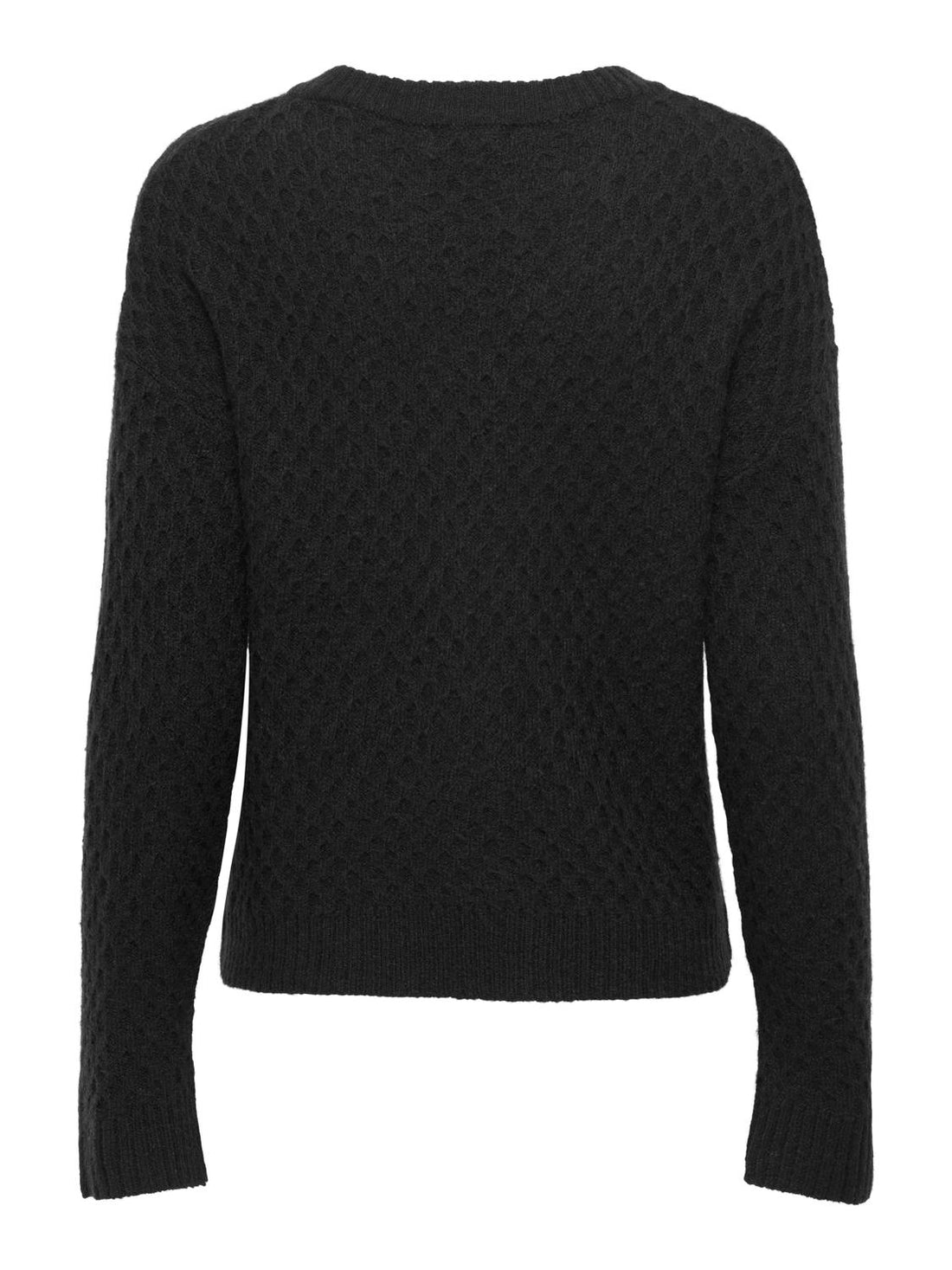 JDYBIGUM L/S O-NECK PULLOVER KNT Sort