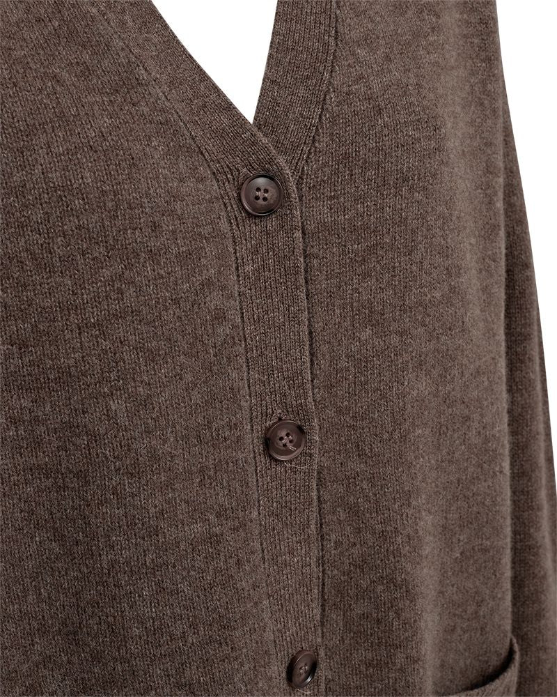 Fqwinka-Cardigan Brun