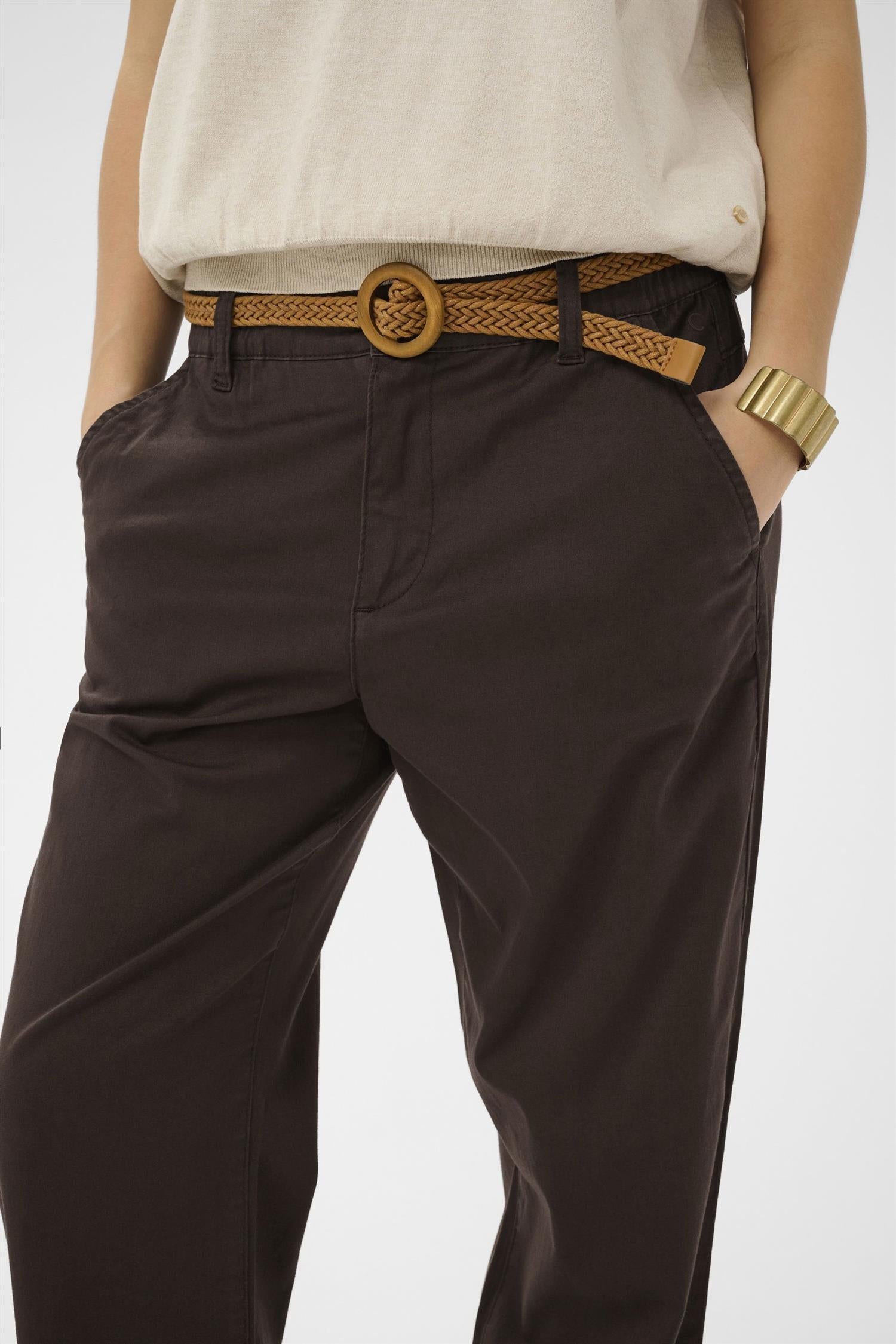 Crlorraine Belt Pant Brun
