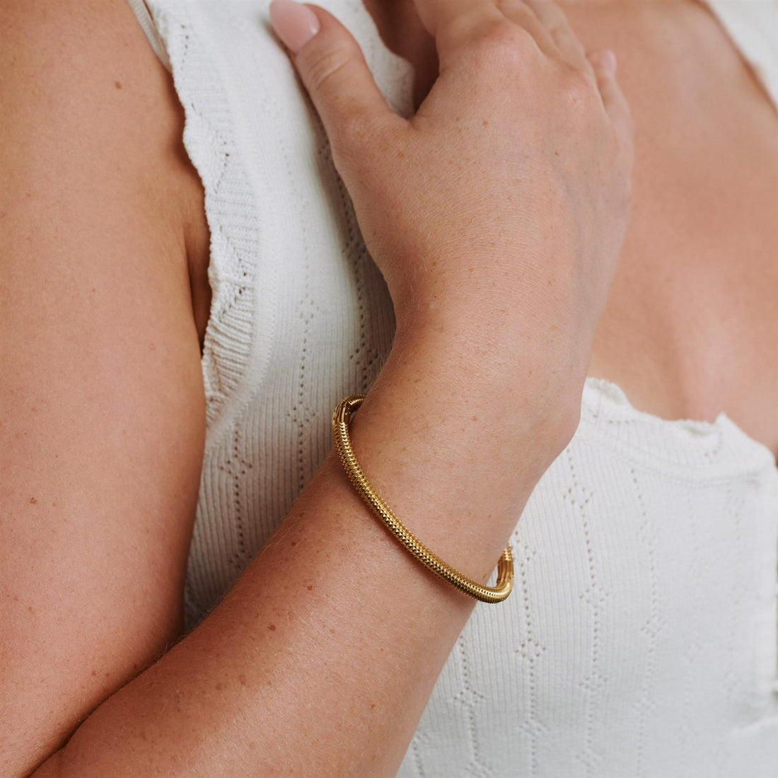 Laerke - Rounded Bracelet Stainless Steel Gull