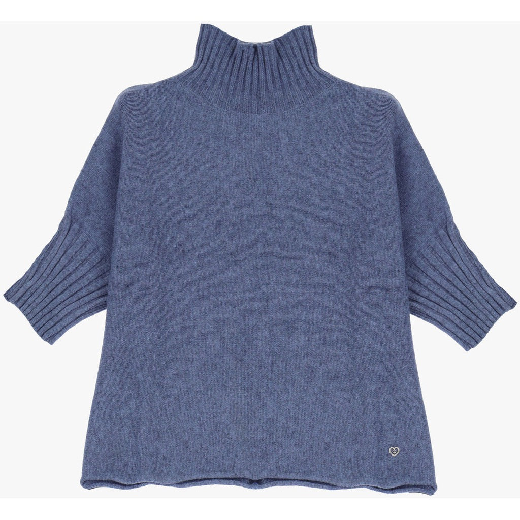 TURTLENECK SWEAT Jeansblå