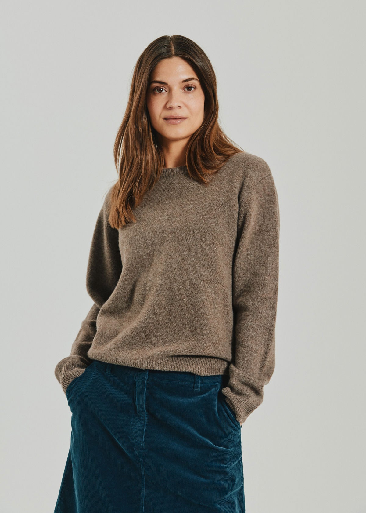 Fqwinka-Pullover Brun