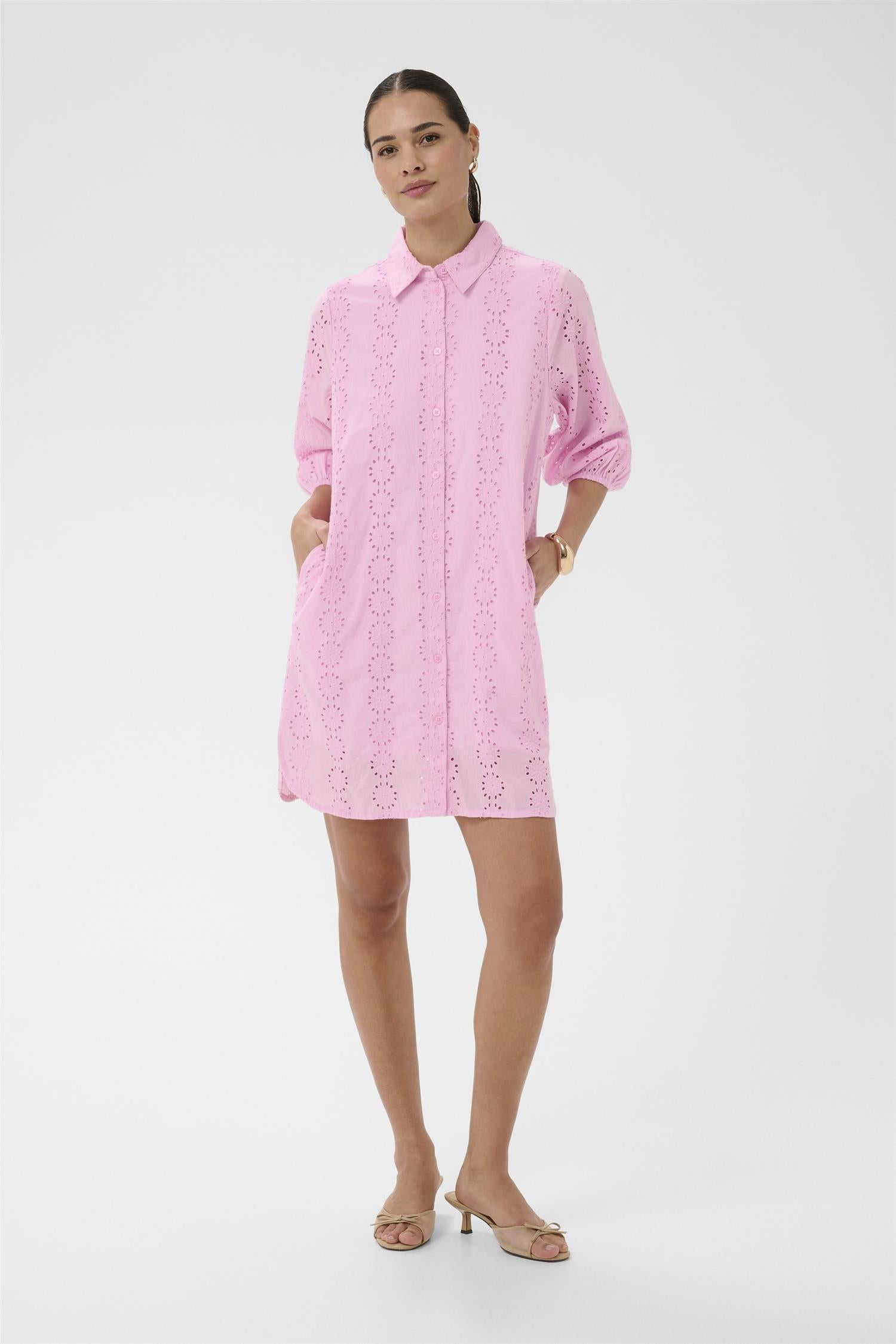 Kadona Shirt Dress Rosa