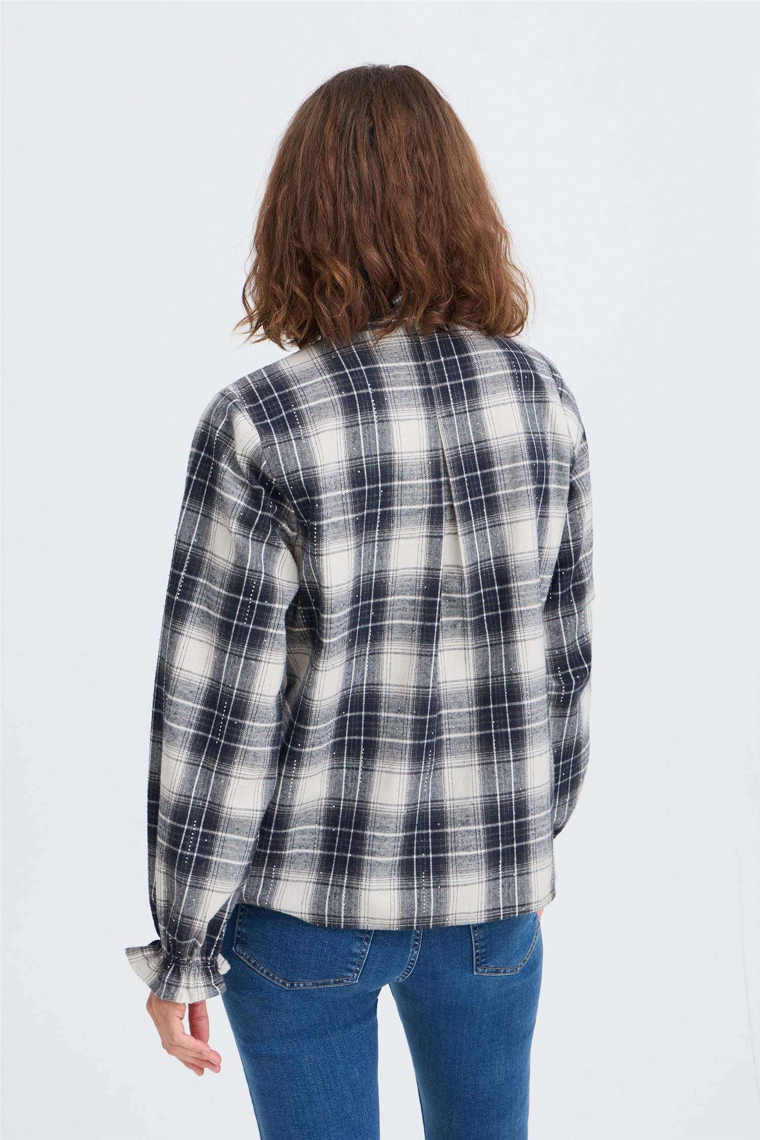 Pzkamma Ls Frill Shirt Flerfarget