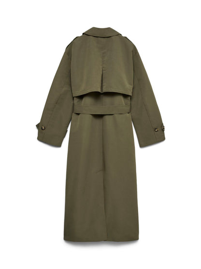 Vmmoe Long Trenchcoat Lcs Grønn