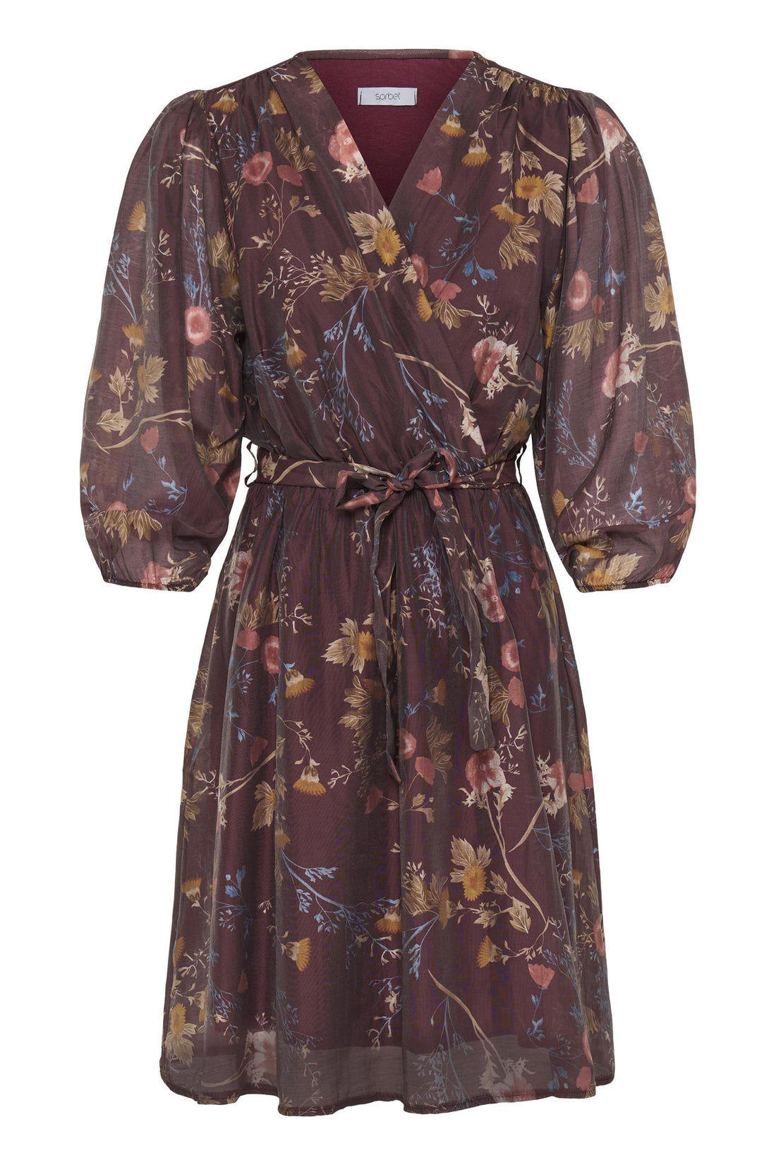 Sbleyia Short Dress Burgunder