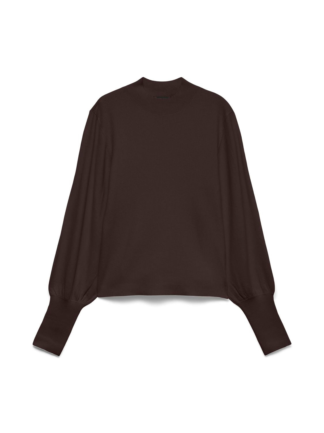 Vmhollykaris Ls Funnelneck Pullover Boo Brun