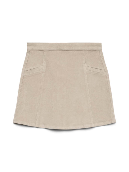 Vmkata Hr Corduroy Short Skirt Noos Grå