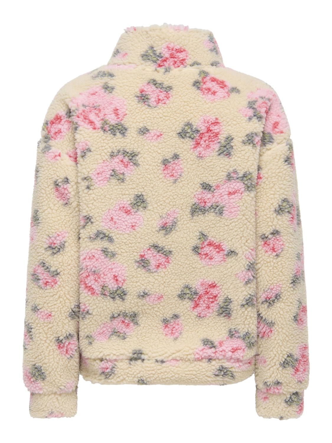 Onlnew Janne L/s Half Zip Box Swt Grå